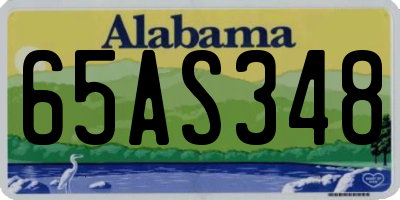 AL license plate 65AS348