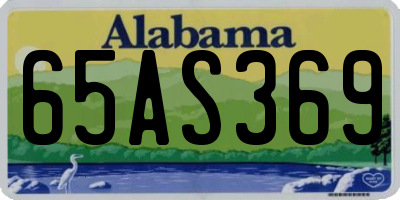 AL license plate 65AS369