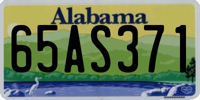 AL license plate 65AS371