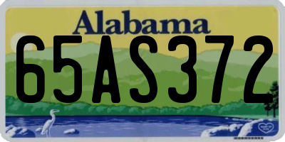 AL license plate 65AS372