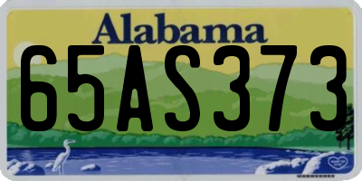 AL license plate 65AS373