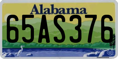 AL license plate 65AS376