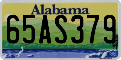 AL license plate 65AS379