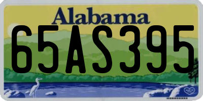AL license plate 65AS395