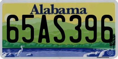 AL license plate 65AS396