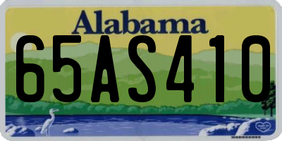 AL license plate 65AS410