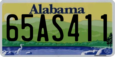 AL license plate 65AS411