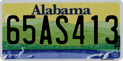 AL license plate 65AS413