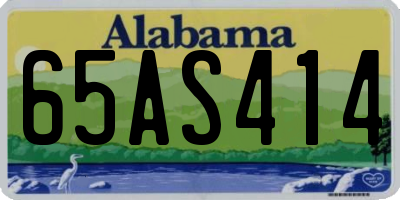 AL license plate 65AS414
