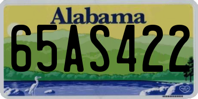 AL license plate 65AS422