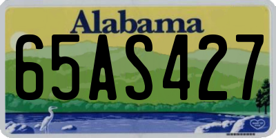 AL license plate 65AS427