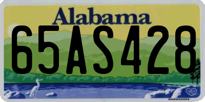 AL license plate 65AS428