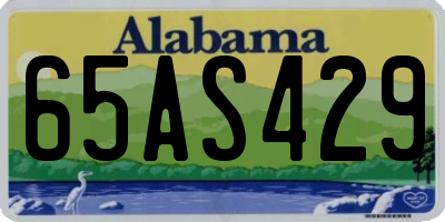 AL license plate 65AS429