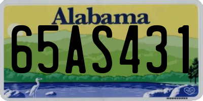 AL license plate 65AS431