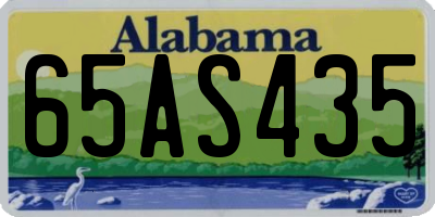 AL license plate 65AS435
