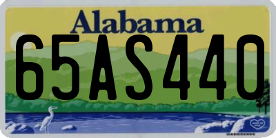 AL license plate 65AS440