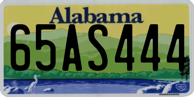 AL license plate 65AS444