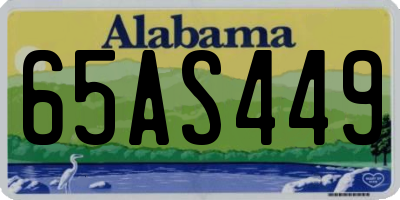 AL license plate 65AS449