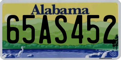 AL license plate 65AS452