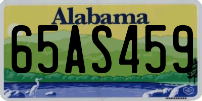 AL license plate 65AS459