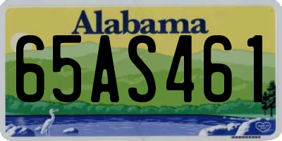 AL license plate 65AS461