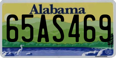 AL license plate 65AS469