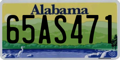 AL license plate 65AS471