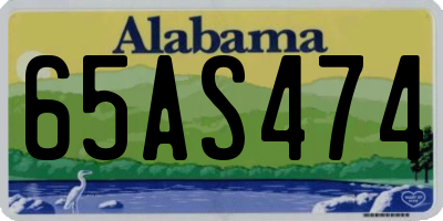 AL license plate 65AS474