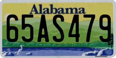 AL license plate 65AS479