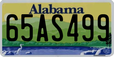 AL license plate 65AS499