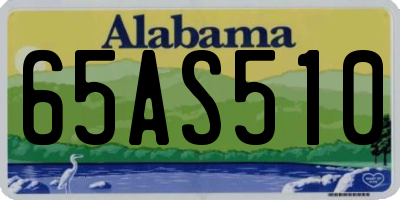 AL license plate 65AS510
