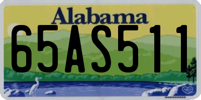 AL license plate 65AS511