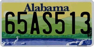 AL license plate 65AS513