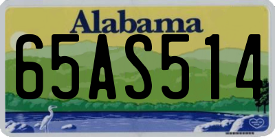 AL license plate 65AS514