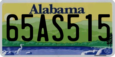 AL license plate 65AS515