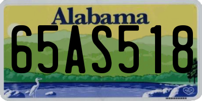 AL license plate 65AS518