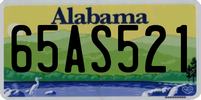 AL license plate 65AS521