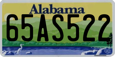 AL license plate 65AS522