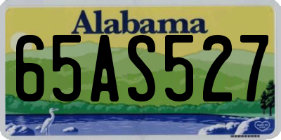 AL license plate 65AS527