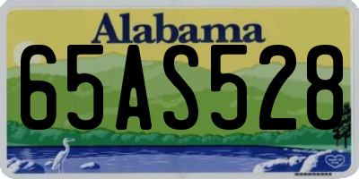 AL license plate 65AS528