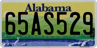 AL license plate 65AS529