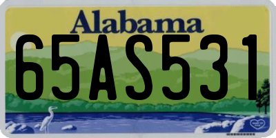 AL license plate 65AS531