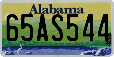 AL license plate 65AS544
