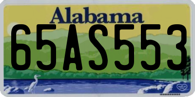 AL license plate 65AS553
