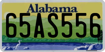 AL license plate 65AS556