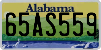 AL license plate 65AS559
