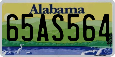 AL license plate 65AS564