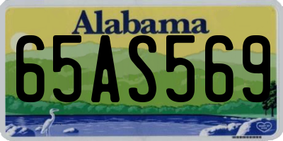 AL license plate 65AS569