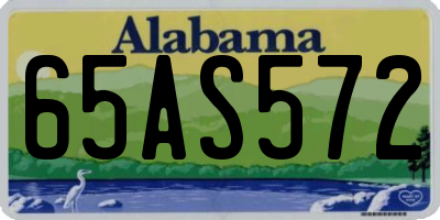 AL license plate 65AS572