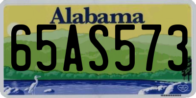 AL license plate 65AS573